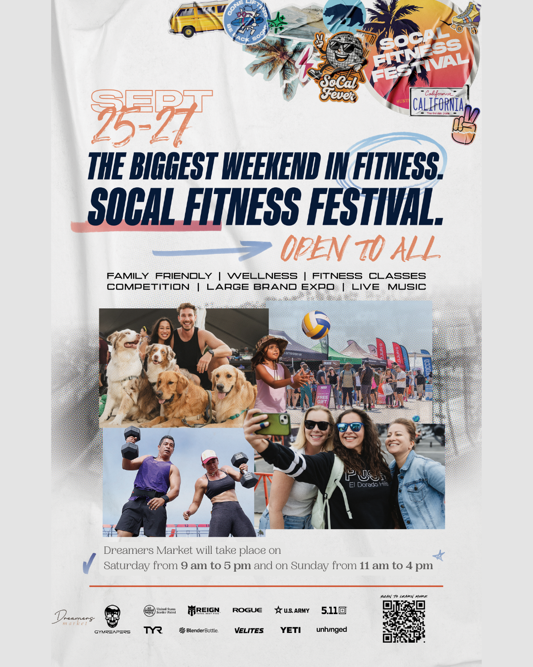 Event flyer for WODAPALOOZA SOCAL FITNESS AND WELLNESS FESTIVAL