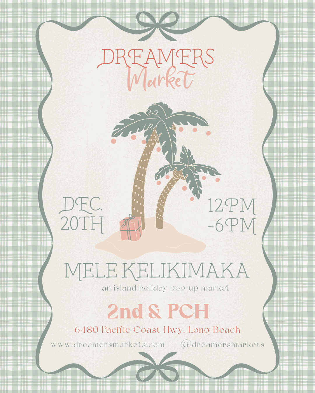 Event flyer for Mele Kelikimaka / December 20th