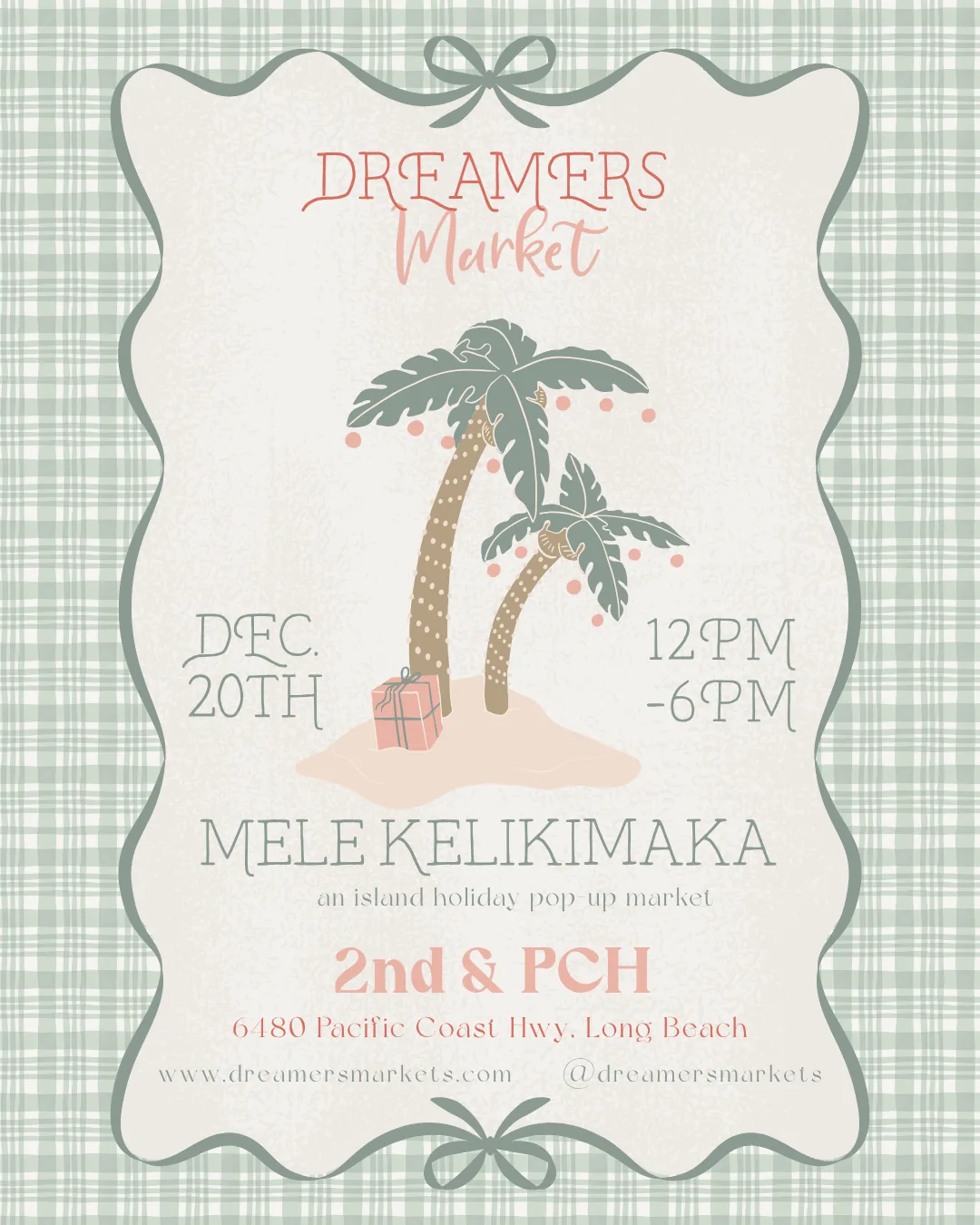 Event flyer for Mele Kelikimaka / December 20th