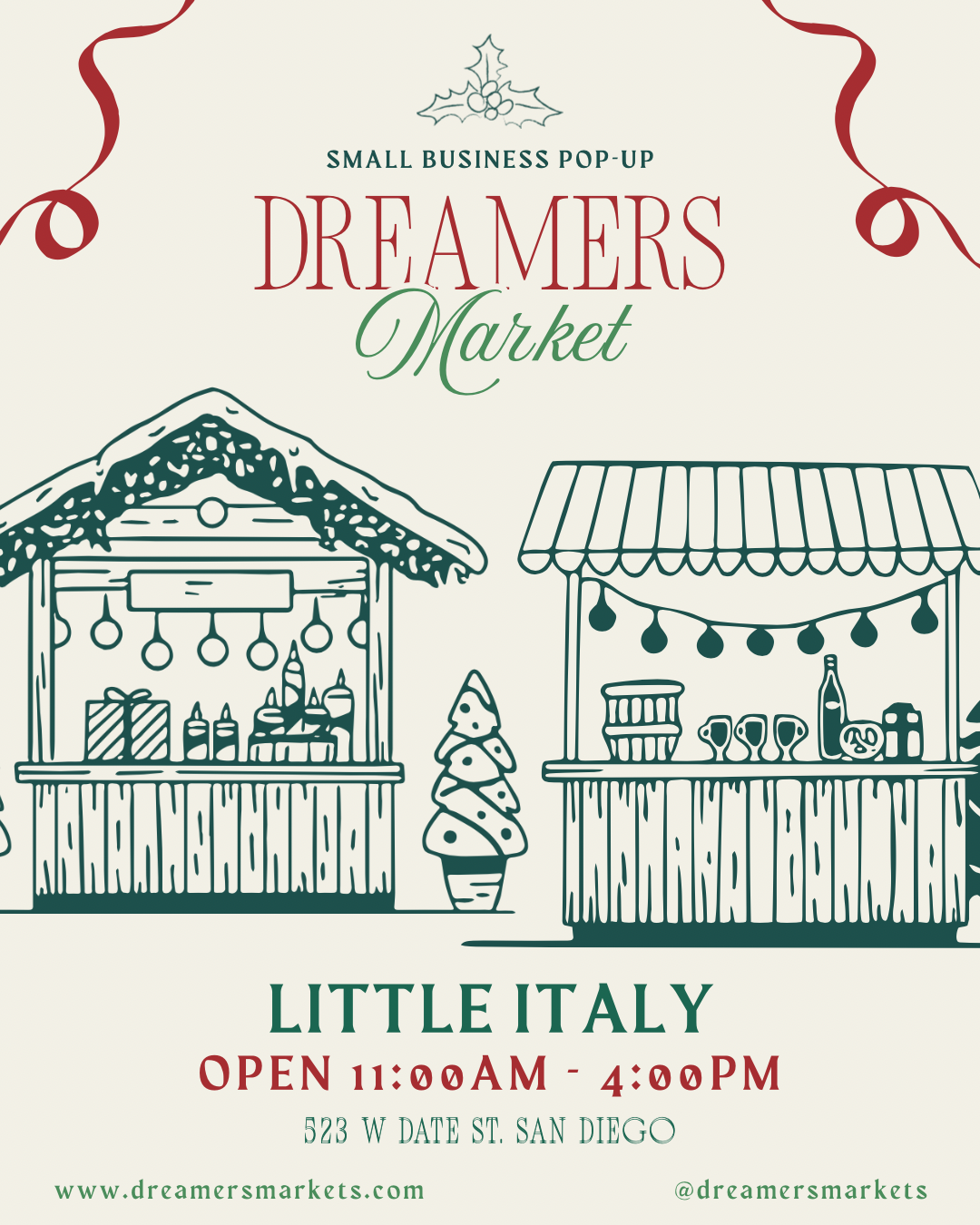 Event flyer for Little Italy Holiday Fest