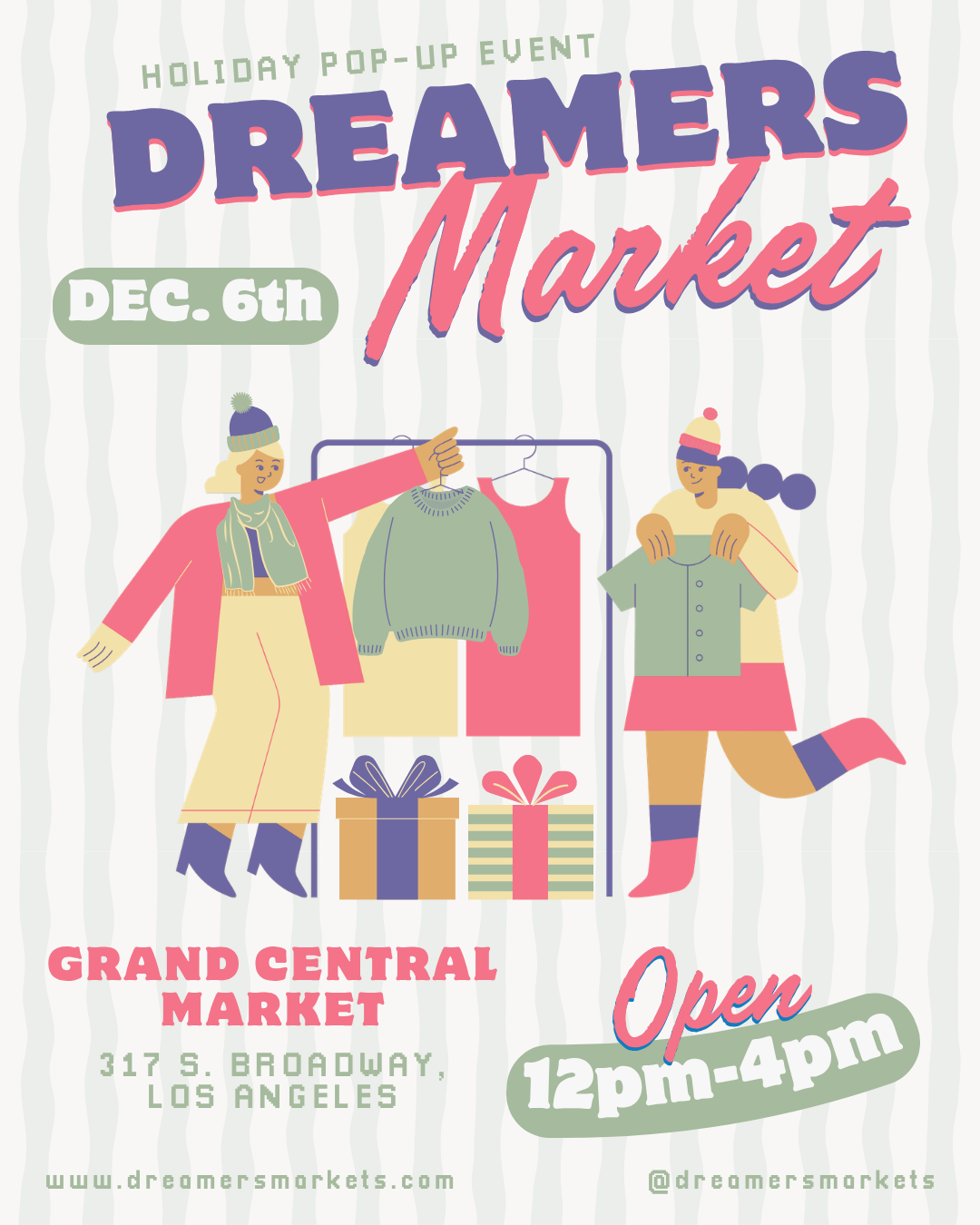 Event flyer for Grand Central Market LA