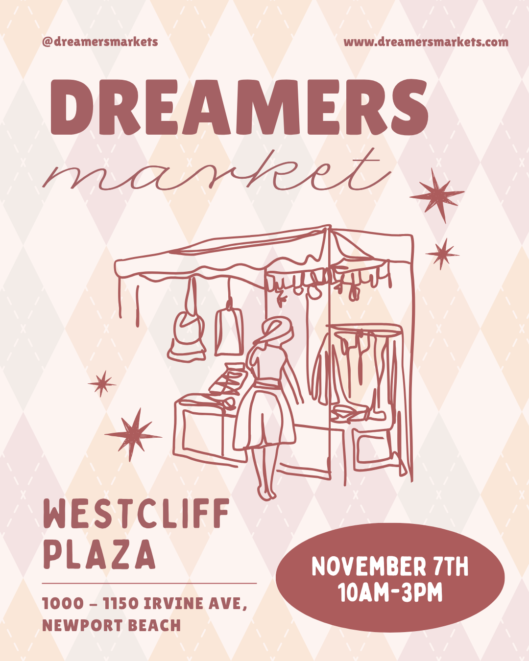Event flyer for Westcliff Plaza - November 7th