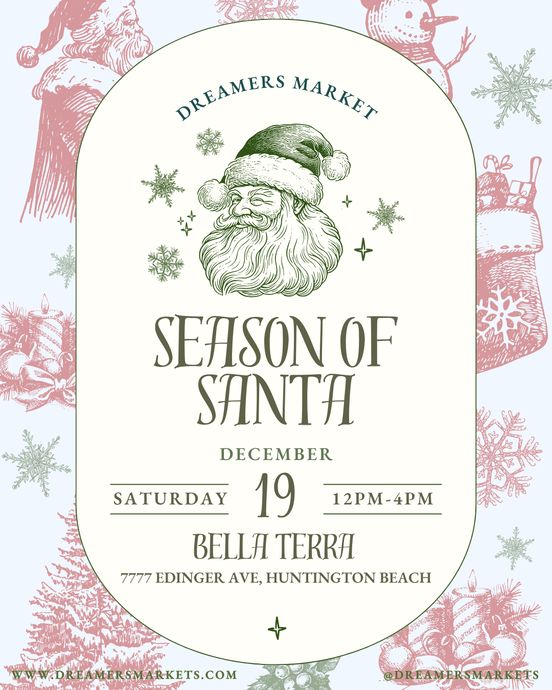 Event flyer for Bella Terra - December 19th