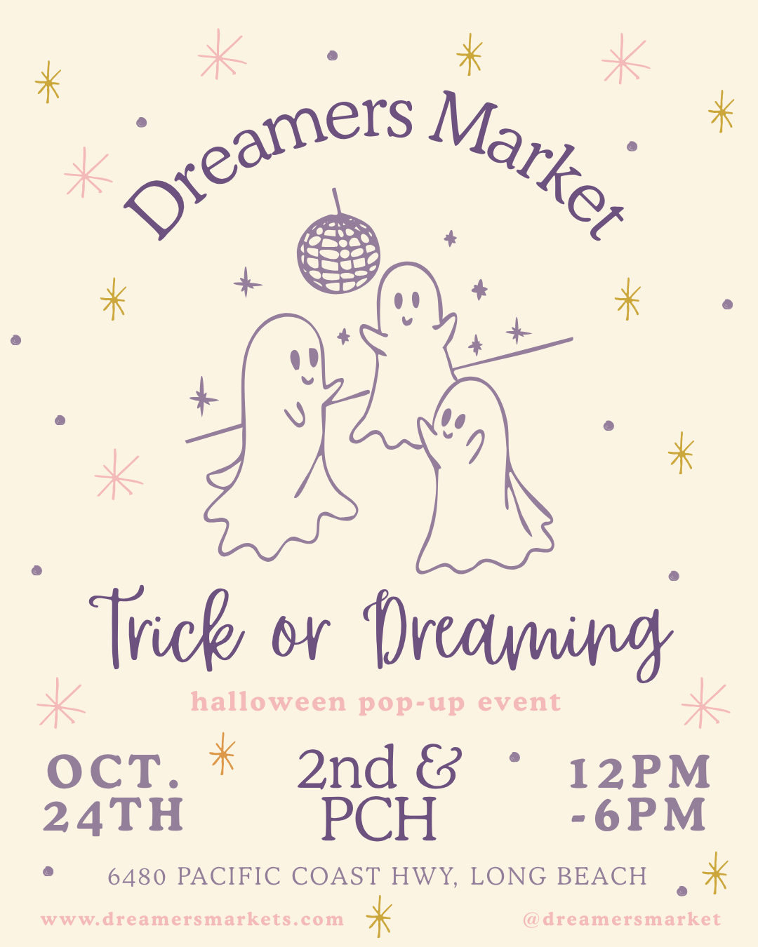 Event flyer for Halloween Event / October 24th